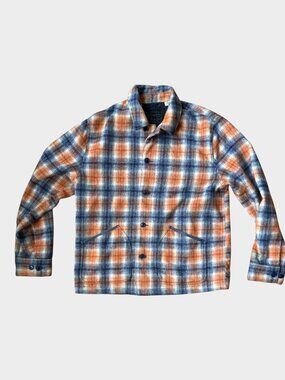 Levi's Lightweight Button Down Shirt Jacket Plaid - men's medium
